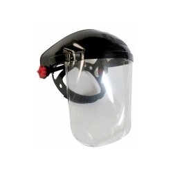 Protector facial transparemte modelo  3-PF-500T ajuste matraca