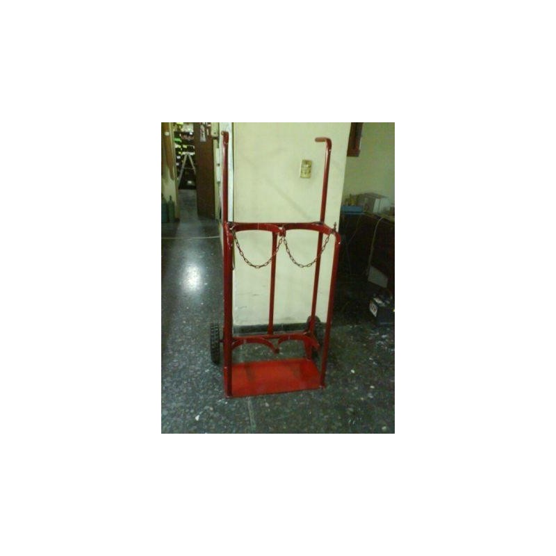 Carro porta cilindro para oxigeno y acetileno rueda de hule