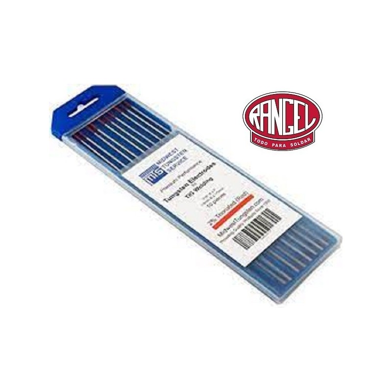 Varilla de tungsteno 3/32" 2% torio