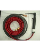 Antorcha para soldar con tungsteno TIG y sus accesorios